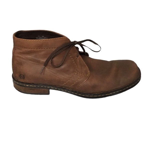 Born Brown Leather Lace Casual Ankle Chukka Boots Shoes 12 main image 6